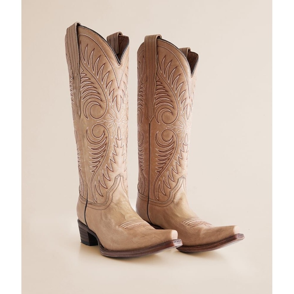 NEW Circle G By Corral Sand Embroidered Snip Toe Western Cowboy Boots 7.5